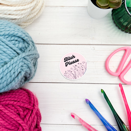 B! Please Premium Vinyl Sticker, Sassy Twisty Humour, Boundary Setting Funny