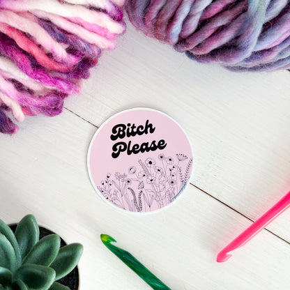 B! Please Premium Vinyl Sticker, Sassy Twisty Humour, Boundary Setting Funny