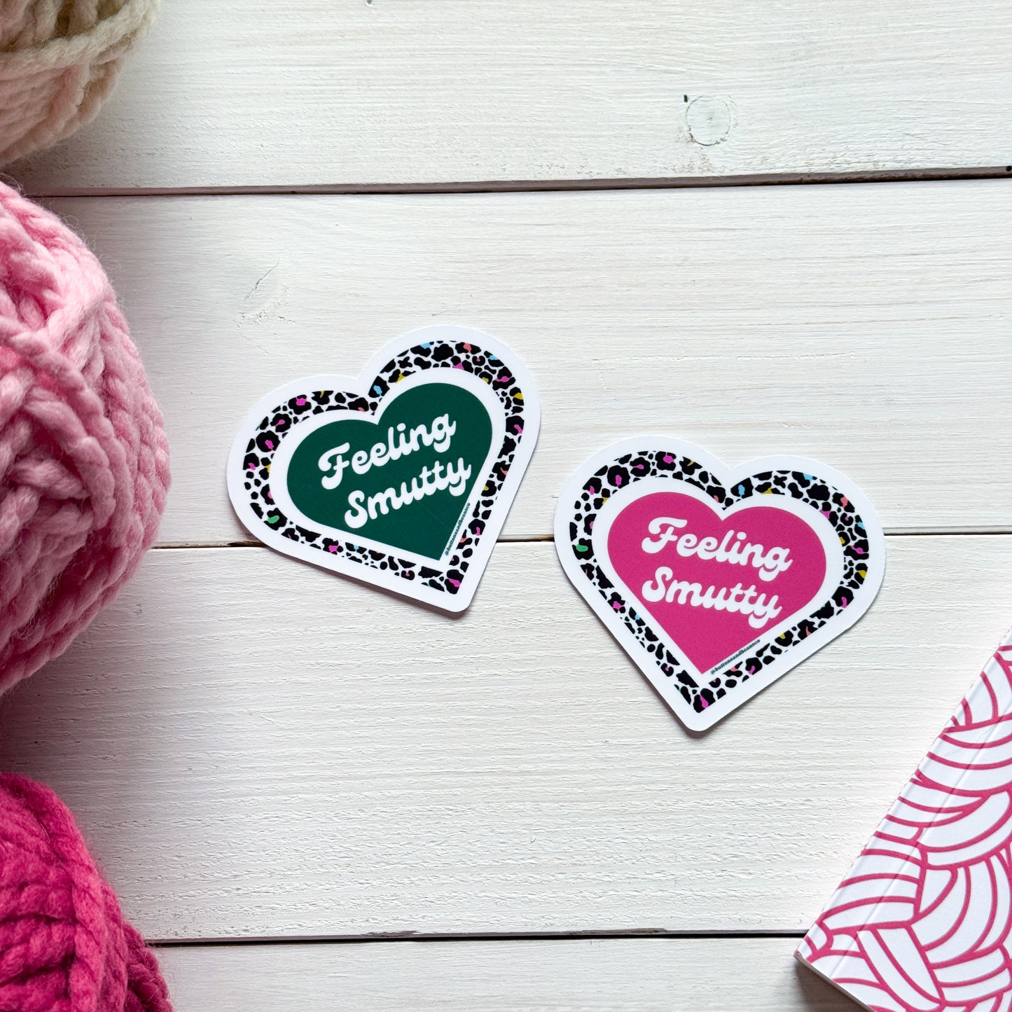 Feeling Smutty! Heart Premium Vinyl Sticker, Smut Funny, Book Lover Gift, Sassy Humour