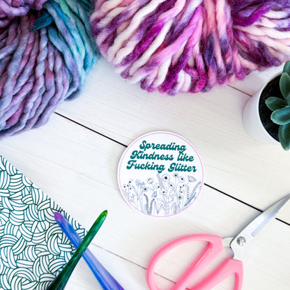 Spreading Kindness Premium Vinyl Sticker, Sassy Twisty Humour, Boundary Setting Funny