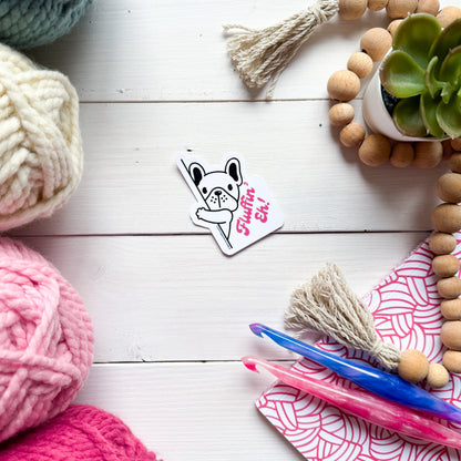 Fluffin Eh! Sassy Pets Premium Vinyl Sticker, Punny animal Lover Gift, Sassy Humour