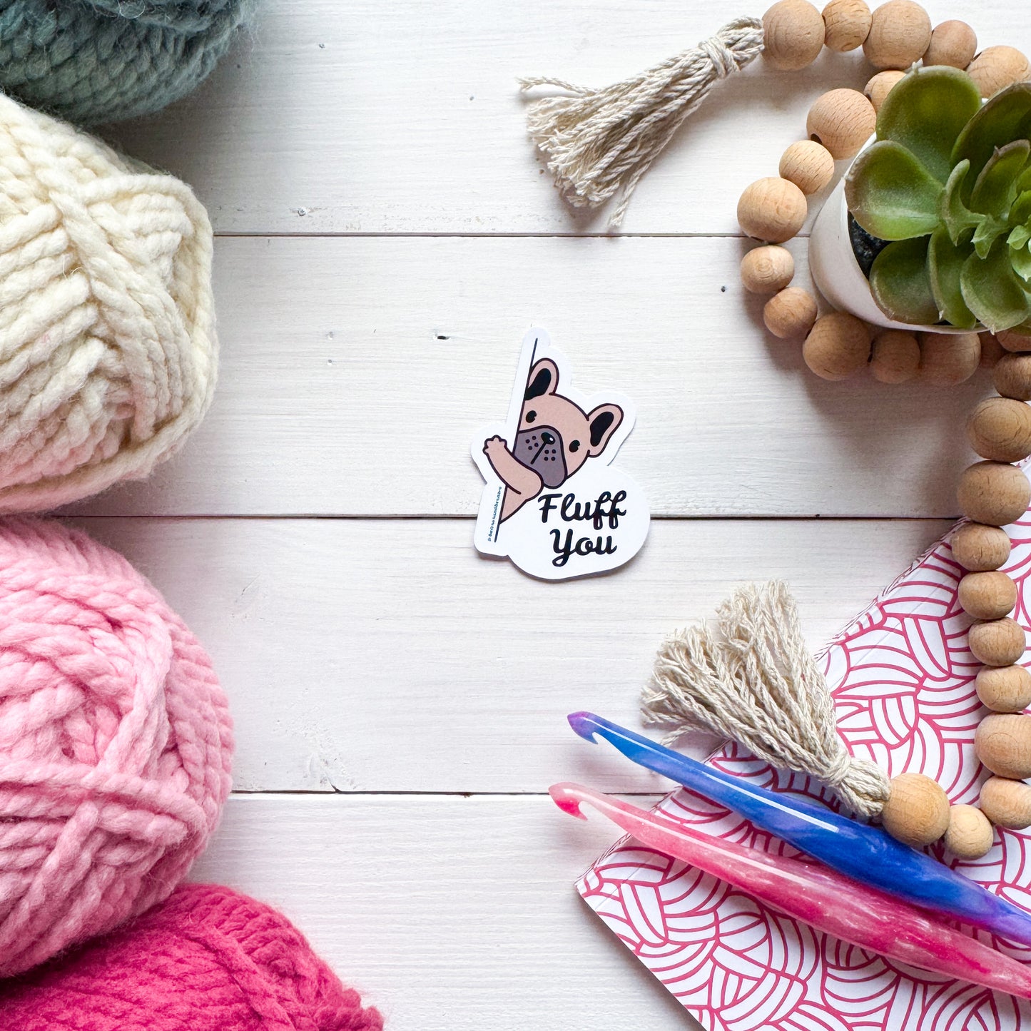 Fluff You! Sassy Pets Premium Vinyl Sticker, Punny animal Lover Gift, Sassy Humour