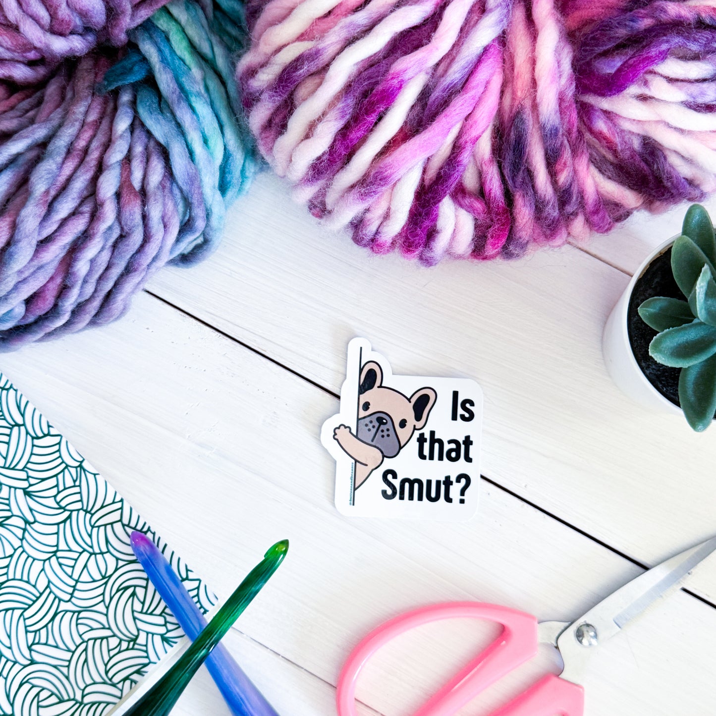 Is that Smut? Smut Mutts Premium Vinyl Sticker, Smut Funny, Book Lover Gift, Sassy Humour