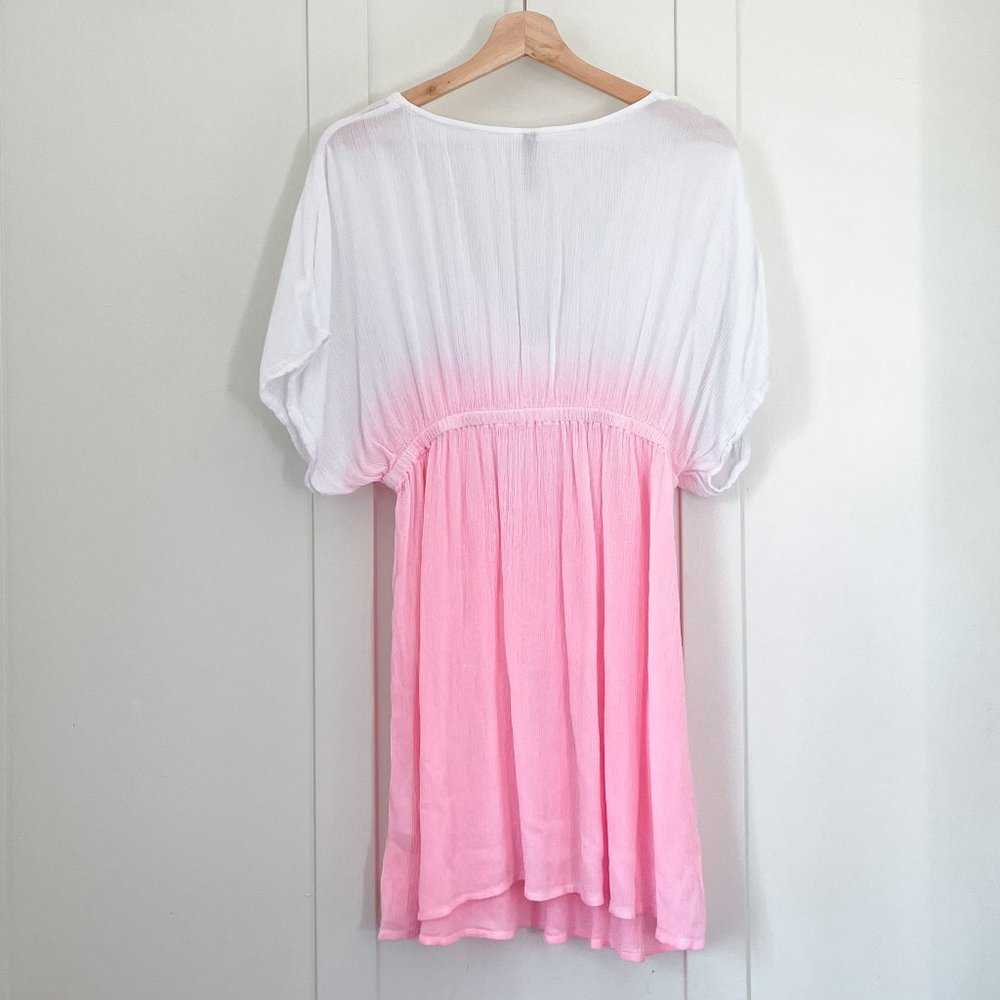 Thyme Maternity Like NEW Swim Cover Up | Pink and White Ombre, Beach Cover Up Women > Swim > Coverups 12 $ Buttons & Beans Co.