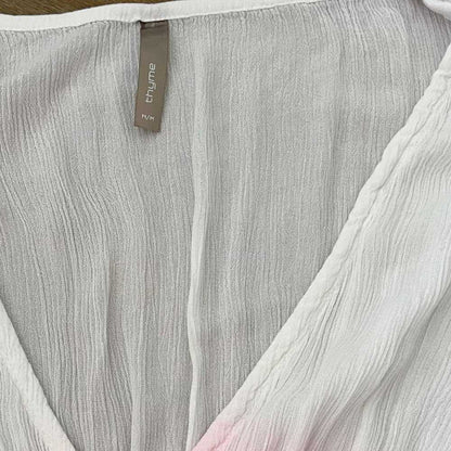 Thyme Maternity Like NEW Swim Cover Up | Pink and White Ombre, Beach Cover Up Women > Swim > Coverups 12 $ Buttons & Beans Co.