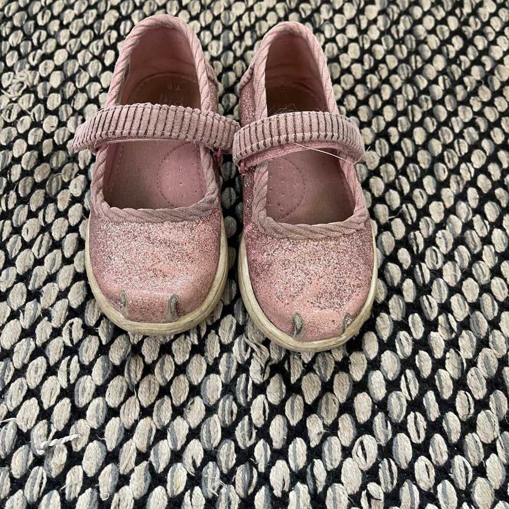 Tiny Toms Size 8T, Mary Jane pink Sparkle Glitter Kids Sneakers, Runners, Shoes Kids > Shoes > Sneakers 10 $ Buttons & Beans Co.