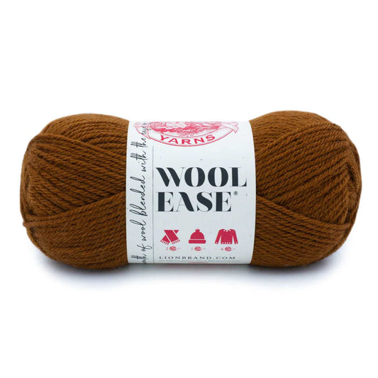 Umber Rust Brown Lion Brand Wool Ease Yarn, Knitting machine Wool, Sock, Blanket, Hat, Sweater Yarn 5 $ Buttons & Beans Co.