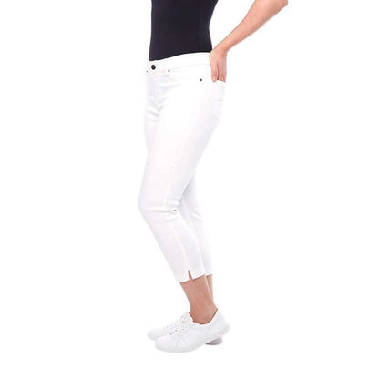 Up! Women’s Pull-on 5-pocket Capri with Pockets | White Pull-up Crop Pant Women > Pants & Jumpsuits > Capris 15 $ Buttons & Beans Co.