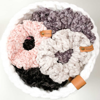 Velvet Scrunchie | Crochet Hair Tie, Elastic Accessories 10 $ Buttons & Beans Co.