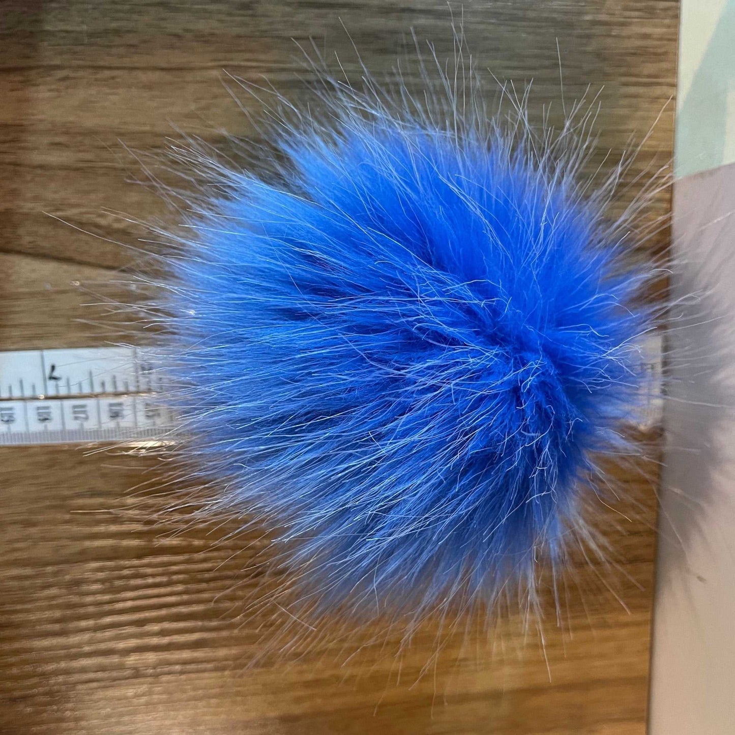 Winterfell Blue | Luxury Faux fur Pom Pom | Ties, Buttons or Snap Pompom Pom Poms 7 $ Buttons & Beans Co.