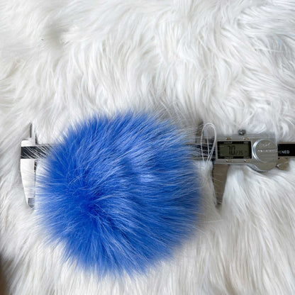 Winterfell Blue | Luxury Faux fur Pom Pom | Ties, Buttons or Snap Pompom Pom Poms 7 $ Buttons & Beans Co.