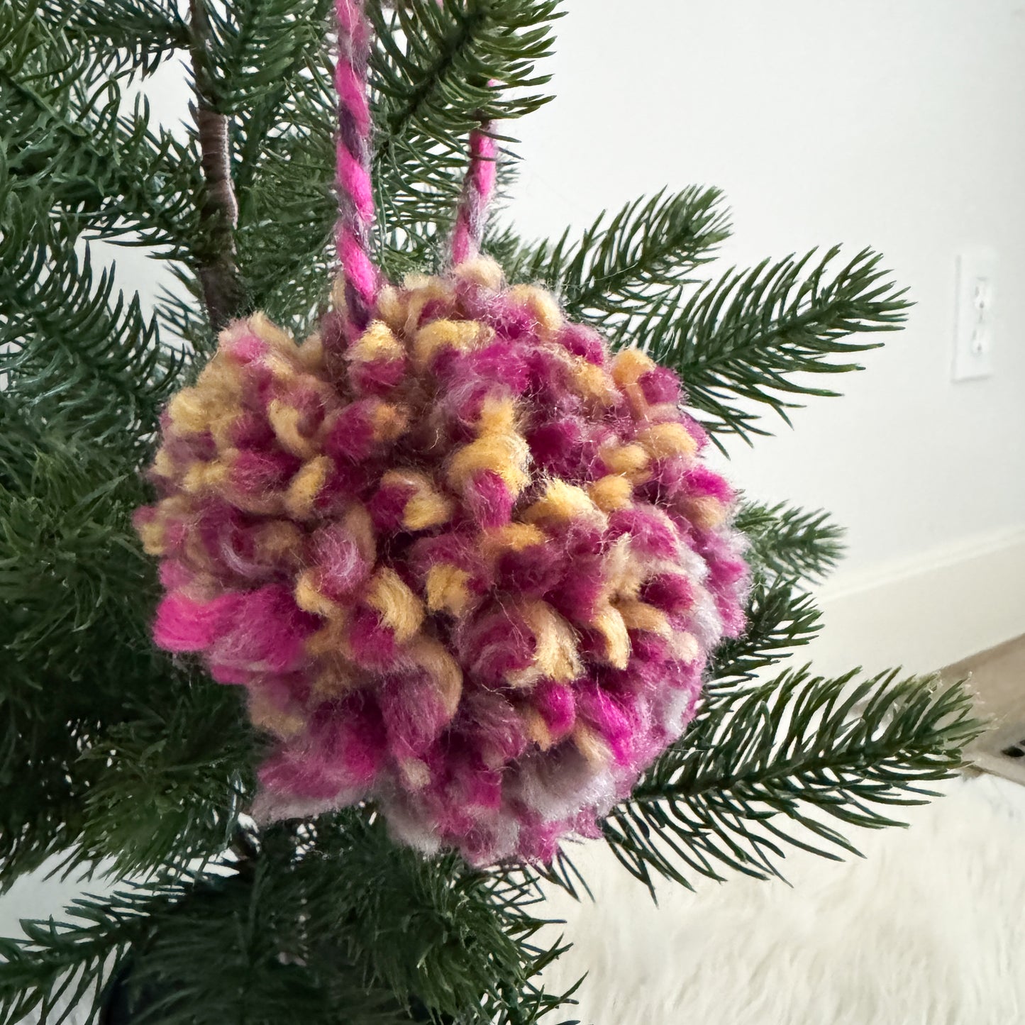 Woolly Pom Pom Christmas Ornament | Astroland