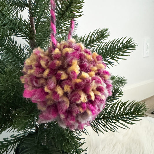 Woolly Pom Pom Christmas Ornament | Astroland