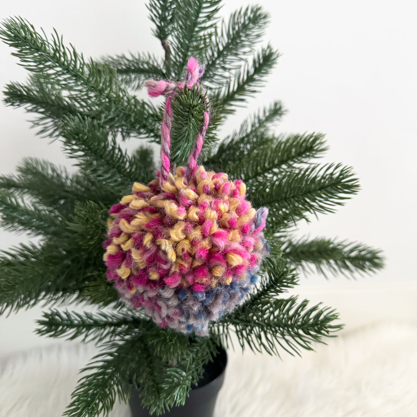 Woolly Pom Pom Christmas Ornament | Astroland