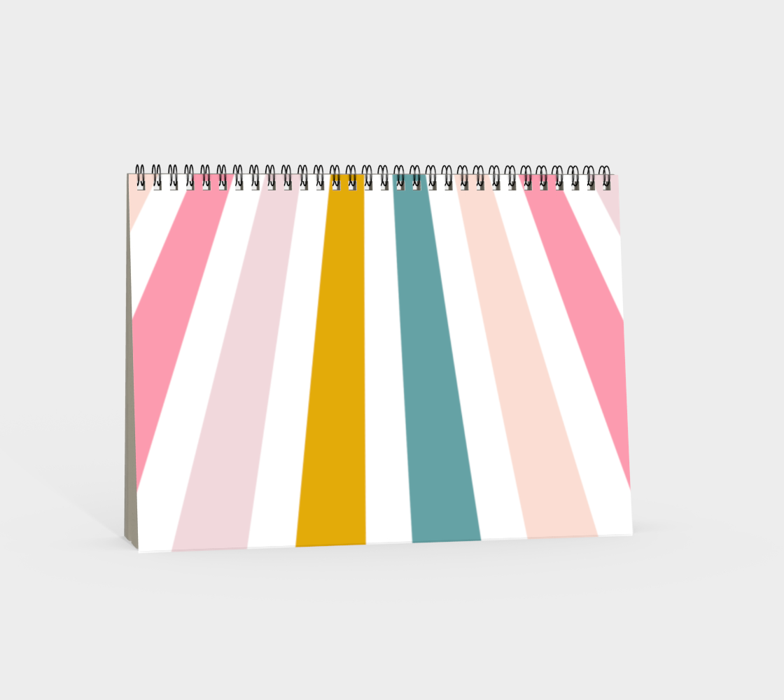 Lil' Ray O' Sunshine, Landscape Spiral Bound Notebook, Blank, Ruled or Bullet Paper, for Crafters, Fibre enthusiasts, Crocheters and Knitters