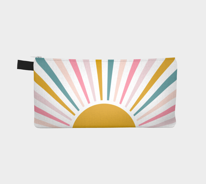 Lil' Ray O' Sunshine, Small Case, Crochet Hook and Knitting Needles Case, Notions Bag, Accessories Case, Crocheting Knitting, Fibre Enthusiasts, Crafters, Crocheter and Knitter Humour