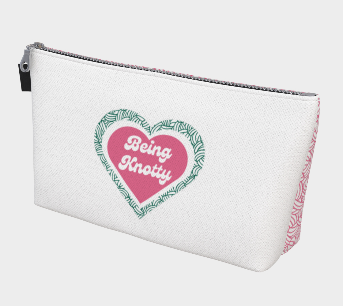 Being Knotty, Notions Bag, Crochet Hook, Knitting Needles Organizer, Accessories Case, Crocheting Knitting, Fibre Enthusiasts, Crafters, Crocheter and Knitter Humour Gift