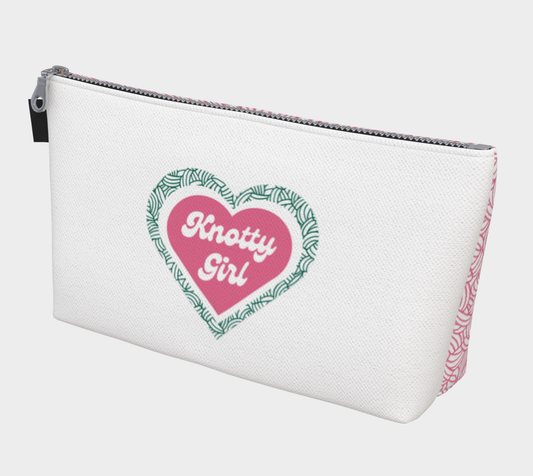 Knotty Girl, Notions Bag, Crochet Hook, Knitting Needles Organizer, Accessories Case, Crocheting Knitting, Fibre Enthusiasts, Crafters, Crocheter and Knitter Humour Gift