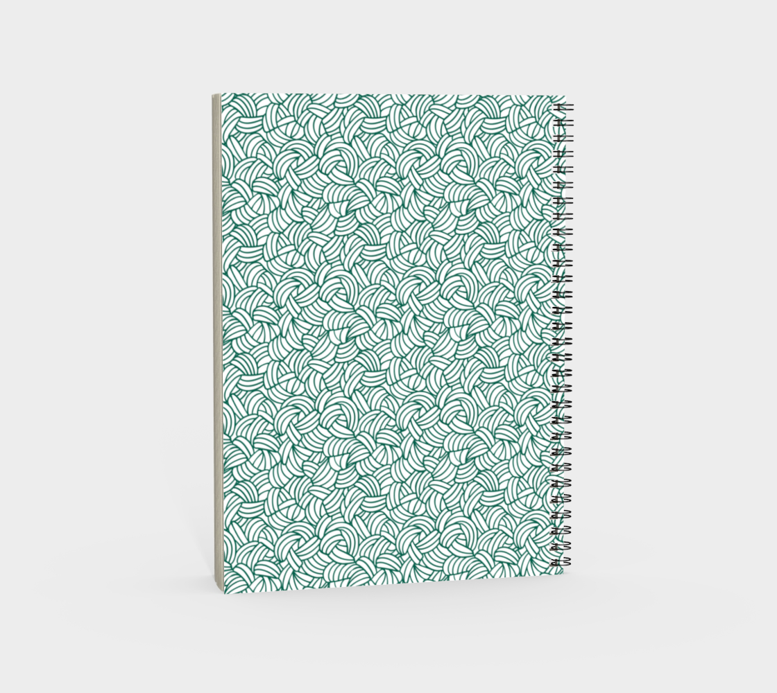 Knotty Notes, Spiral Bound Notebook, Blank, Ruled or Bullet Paper, for Crafters, Fibre enthusiasts, Crocheters and Knitters