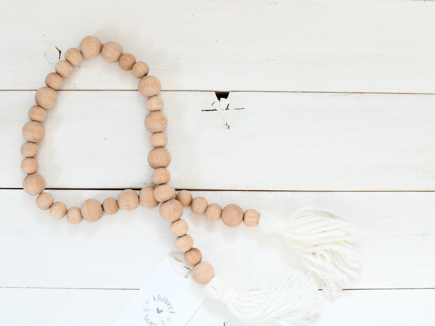 Wooden farmhouse beads | Boho Decor
