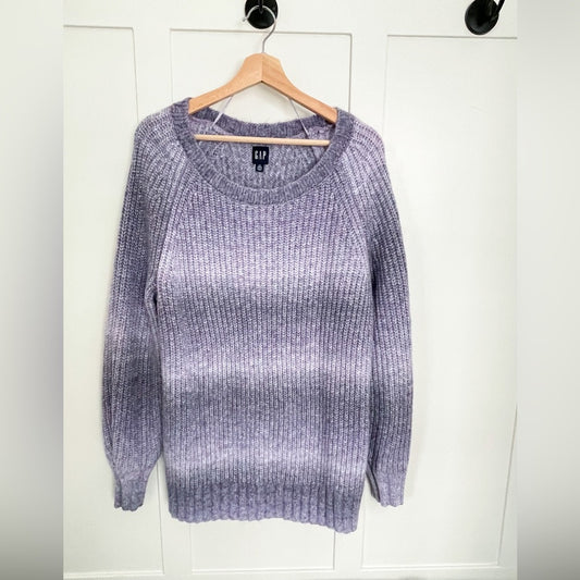 Gap Lilac Ombre Space Dye Knit Sweater