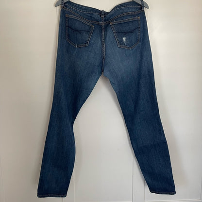 Gap 1969 Always Skinny Jeans, destroyed indigo jeans, high rise skinny jeans