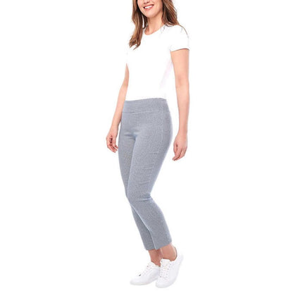 S.C. & Co. Women’s Pull-on Ankle Pant with Tummy Control Panel | Geo Blue