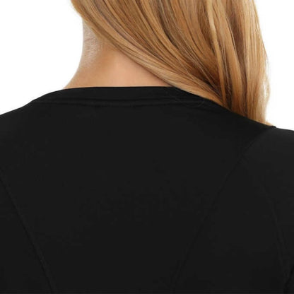 Spyder Brushed Crewneck Fleece Lined Top with Thumb Holes | Black Active Top