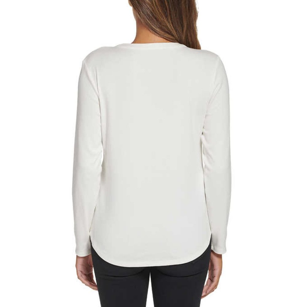 Calvin klein long hotsell sleeve t shirt women's