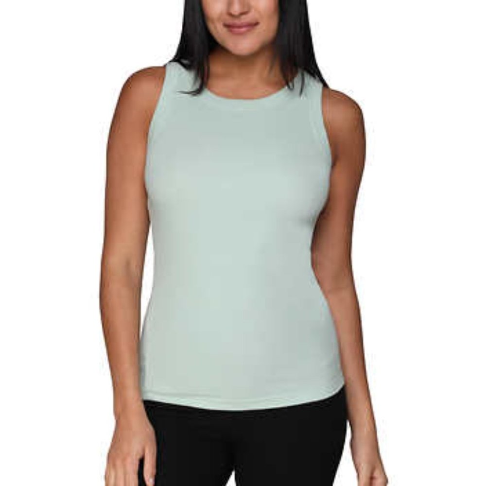 Tahari Women’s Tank Top, Sleeveless Top, Mint Muscle Tank, Crew Neck