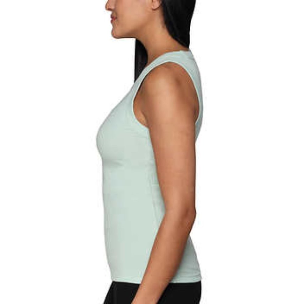 Tahari Women’s Tank Top, Sleeveless Top, Mint Muscle Tank, Crew Neck