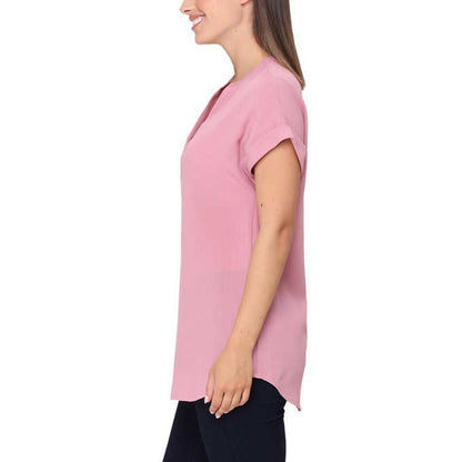 Rachel Rachel Roy V-Neck Top | Pink Tunic style Flowy Shirt, Size XXL