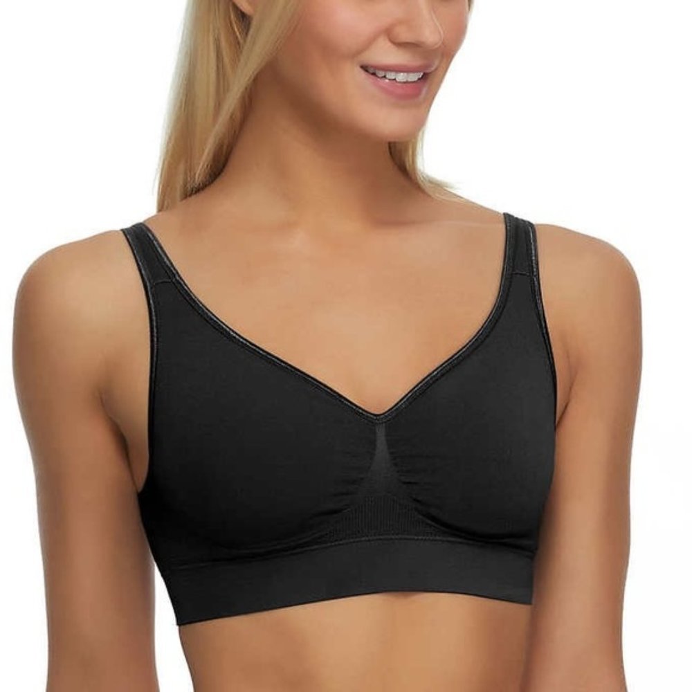 BlackBow Seamless Bras Lightly Lined Underwire free Black and Nude