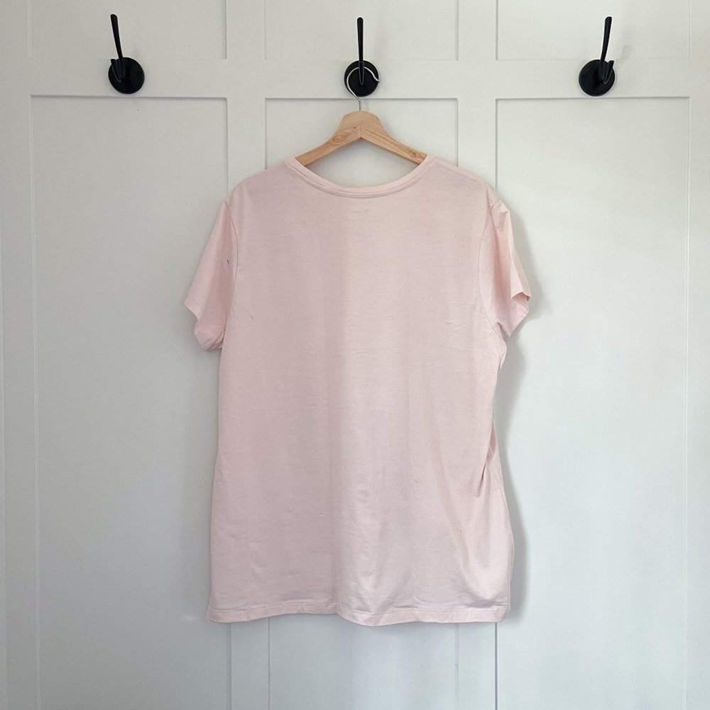 Bench Women’s Crew Neck T-Shirt, Short Sleeve Relaxed | Blush Pink