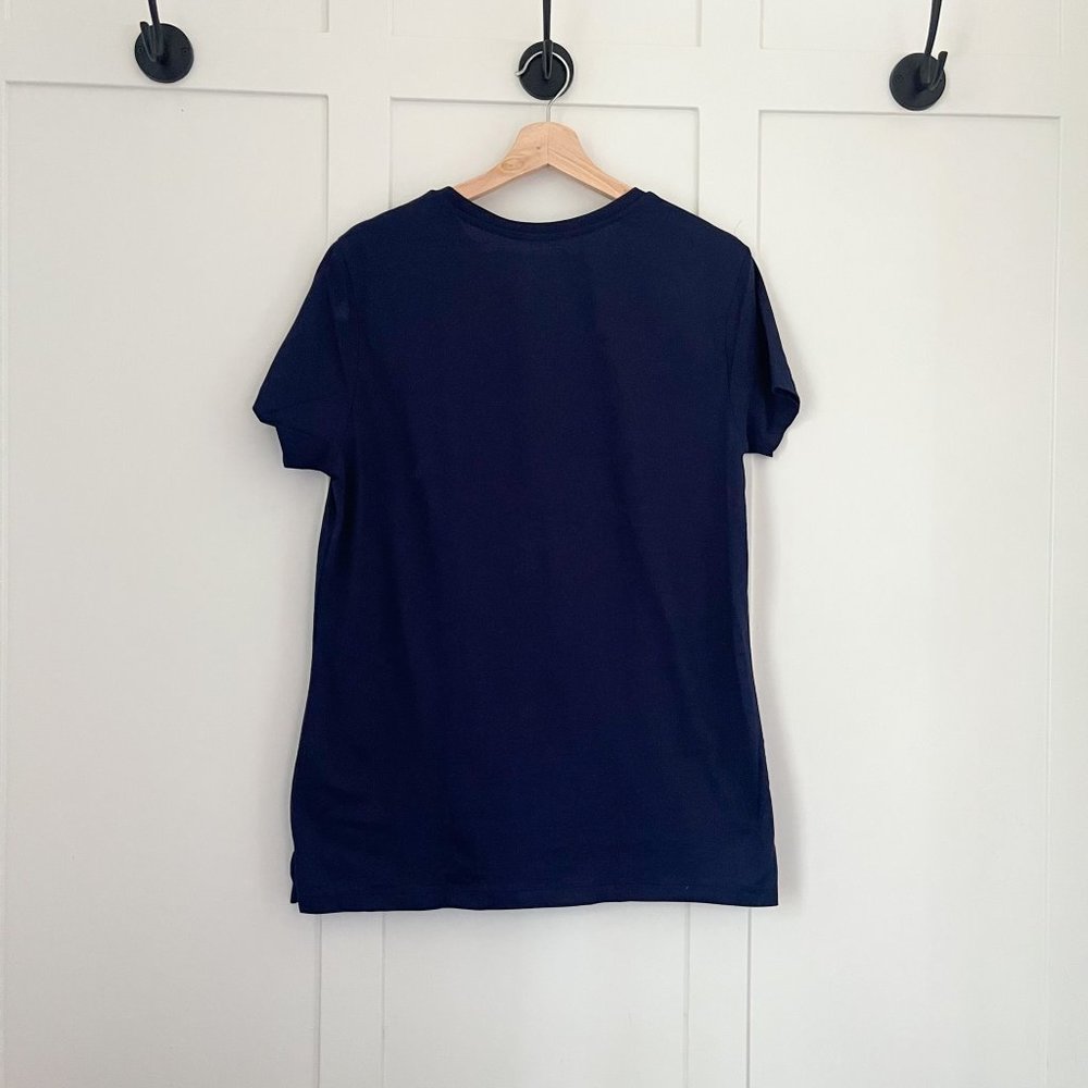 Bench Women’s Crew Neck T-Shirt, Short Sleeve Relaxed | Navy Blue