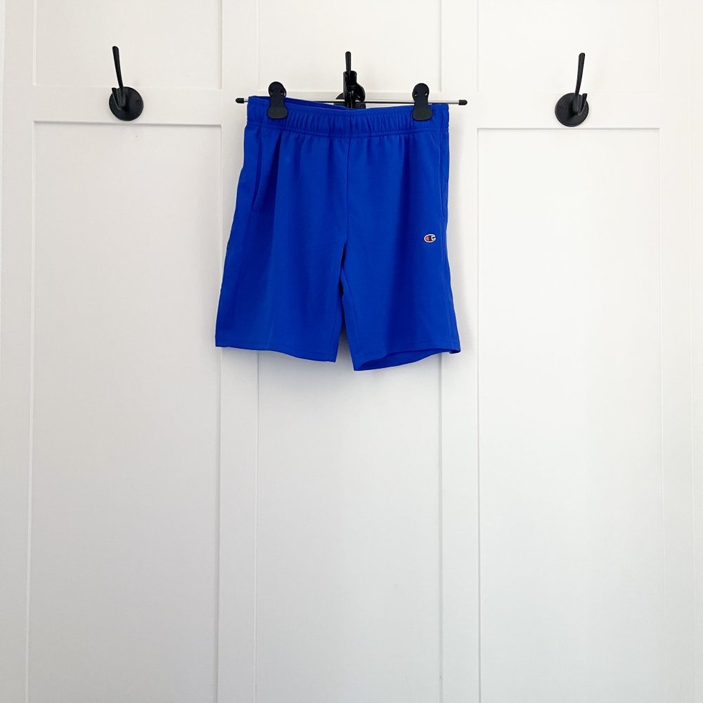 Champion Boy's Active Short | Blue Gym Shorts, Workout, Exercise, Trunk