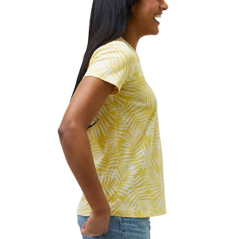 Ecothreads Women's Organic Cotton T-Shirt | Yellow Leaves Ladies