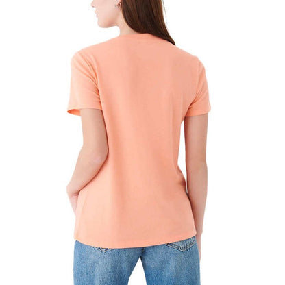 Lucky Brand Women's Graphic Tee Cotton T-Shirt | Coral Top, Ladies