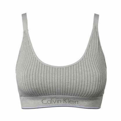 Calvin Klein Ribbed Seamless Bralette Lightly Lined Underwire Free Blue