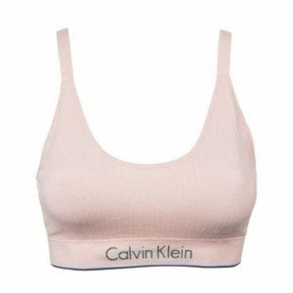 Calvin Klein Ribbed Seamless Bralette Lightly Lined Underwire Free Blue