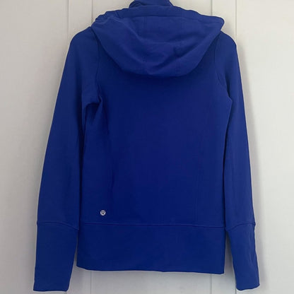 Lululemon Royal Blue and Rainbow Vintage In Stride Jacket Hooded Sweater