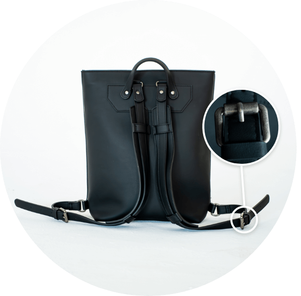 Knitter Vegan Leather Backpack, Crochet Hook, Knitting Needles and Notions Bag, Crocheting Knitting Case, Fibre Organizer, Crafters, Crocheter and Knitter Humour Gift