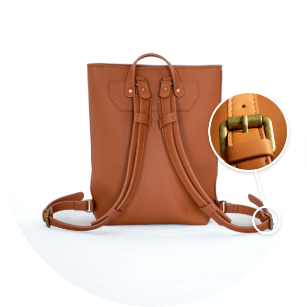 Knitter Vegan Leather Backpack, Crochet Hook, Knitting Needles and Notions Bag, Crocheting Knitting Case, Fibre Organizer, Crafters, Crocheter and Knitter Humour Gift