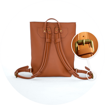 Knitter Vegan Leather Backpack, Crochet Hook, Knitting Needles and Notions Bag, Crocheting Knitting Case, Fibre Organizer, Crafters, Crocheter and Knitter Humour Gift