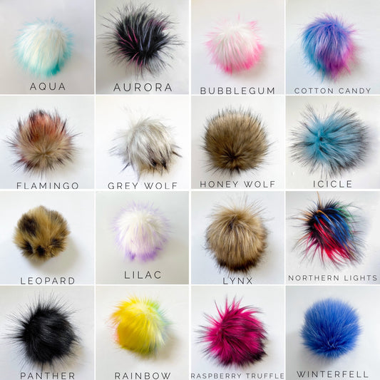 Faux Fur Pompom Hat Purchase Add-on
