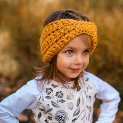 Cinched Ear Warmer | Newborn to Adult | Made to Order Kids