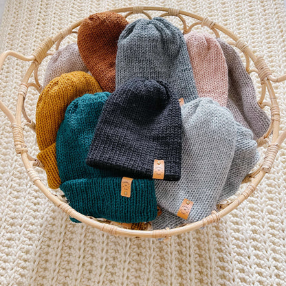 Cozy AF | Knit Slouchy Hat with Removable Pompom Crochet & Knit Accessories
