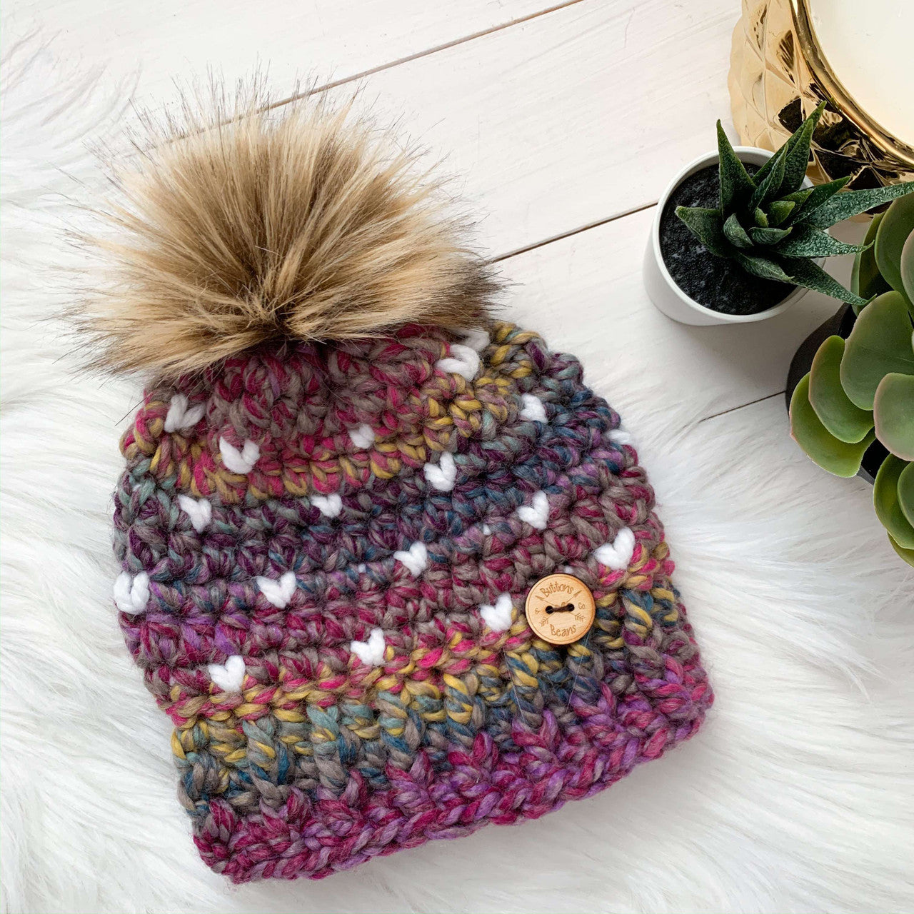 Mini Heart Hat | Newborn to Adult | Made to Order Crochet & Knit Accessories