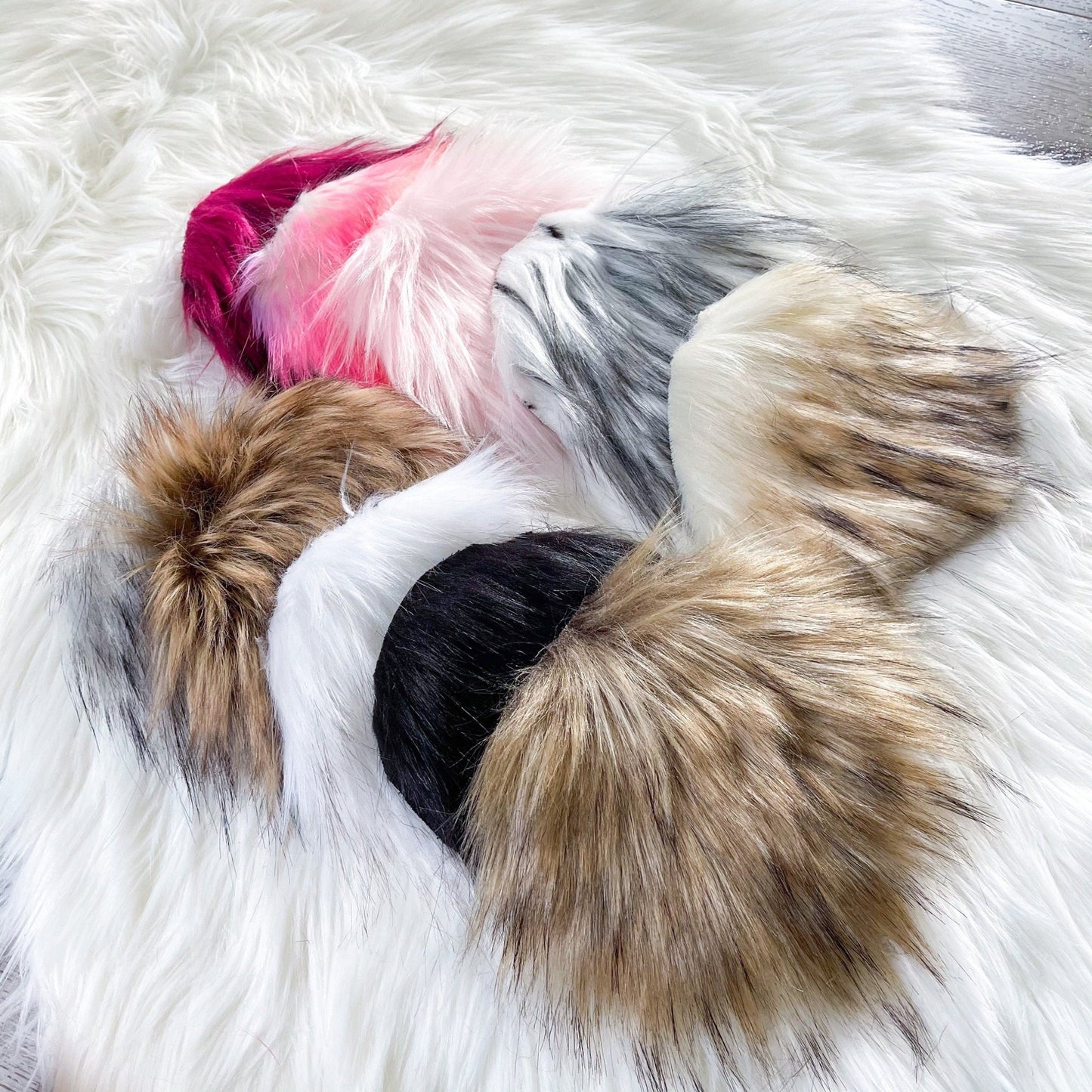 Fake Fur Fabric Faux | Pompom Fur, Faux Fur Fabric Circles For DIY Pom poms - Buttons & Beans Co.- Buttons & Beans Co.
