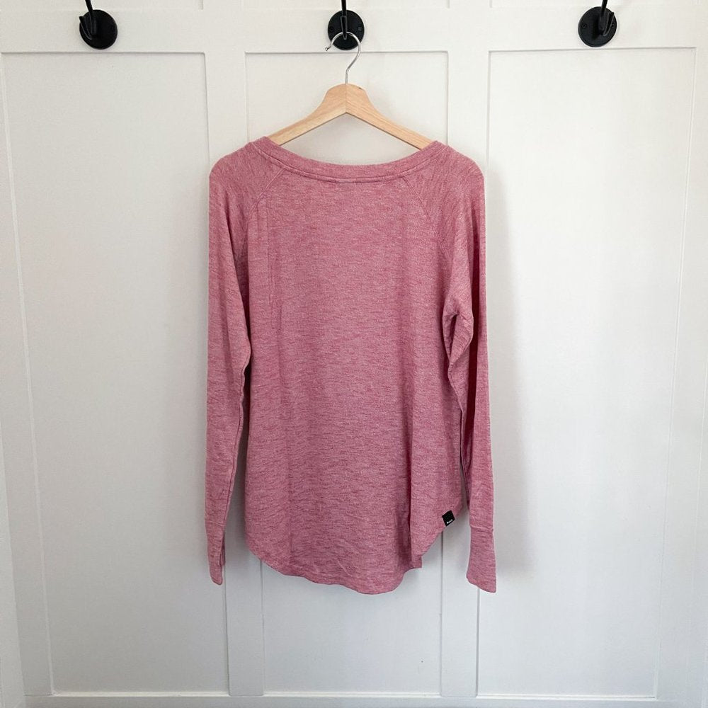L, NEW Bench Women's Crew Neck Sweater | Pink Pullover long Sleeve Activewear top - Bench- Buttons & Beans Co.